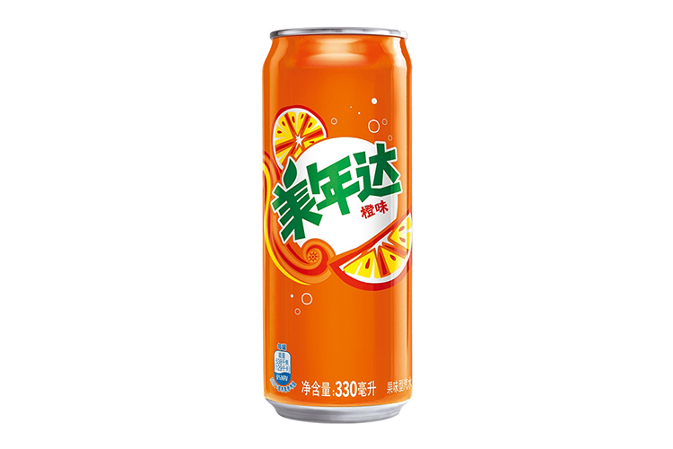 美年达橙味/矮罐 330ML